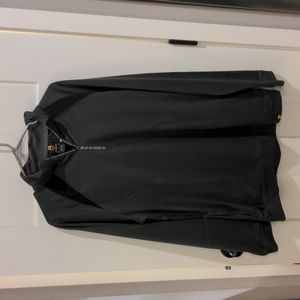 Demarini Long Sleeve Grey Quarter Zip Men's Pullover Athletic Shirt Medium M